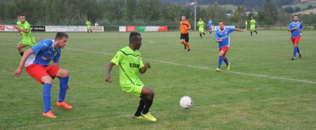 Bamona a inscrit un  but sur penalty