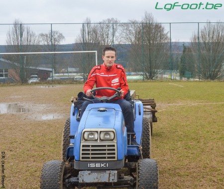 Un échauffement pas comme les autres... (photo X. Simon)
