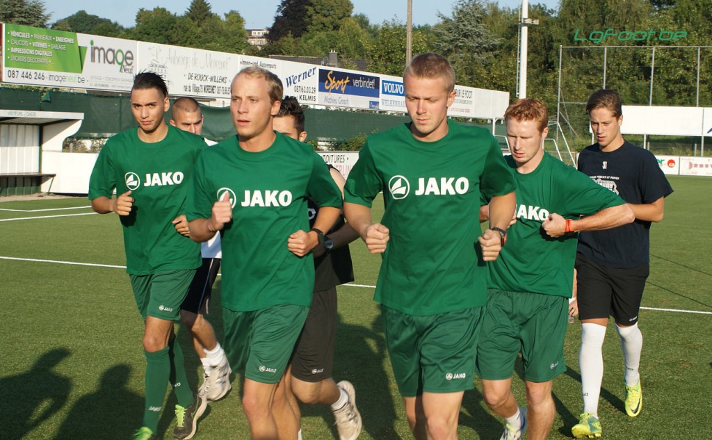 Thelen (2e en partant de la droite) a offert la victoire à La Calamine ce mercredi.