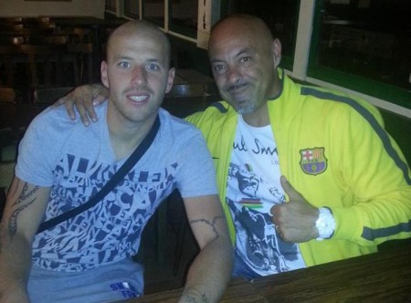 OLivier Ledent avec son coach