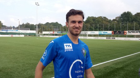 Levent Saglam passe de Hasselt à Hamoir. (photo LD).